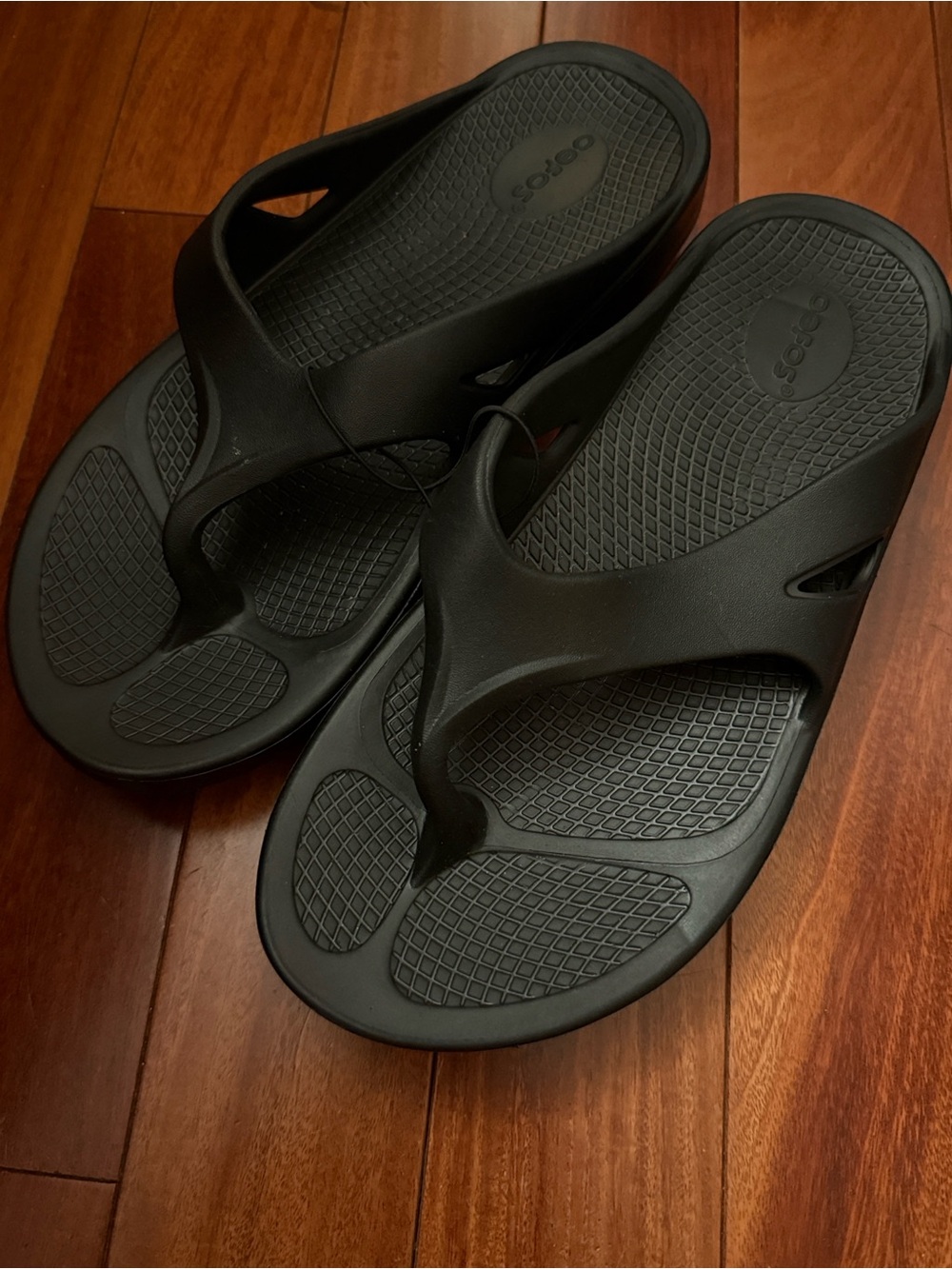 NEW OOFOS Ooriginal Recovery Flip-Flops Thong Sandals Black - Picture 8 of 8